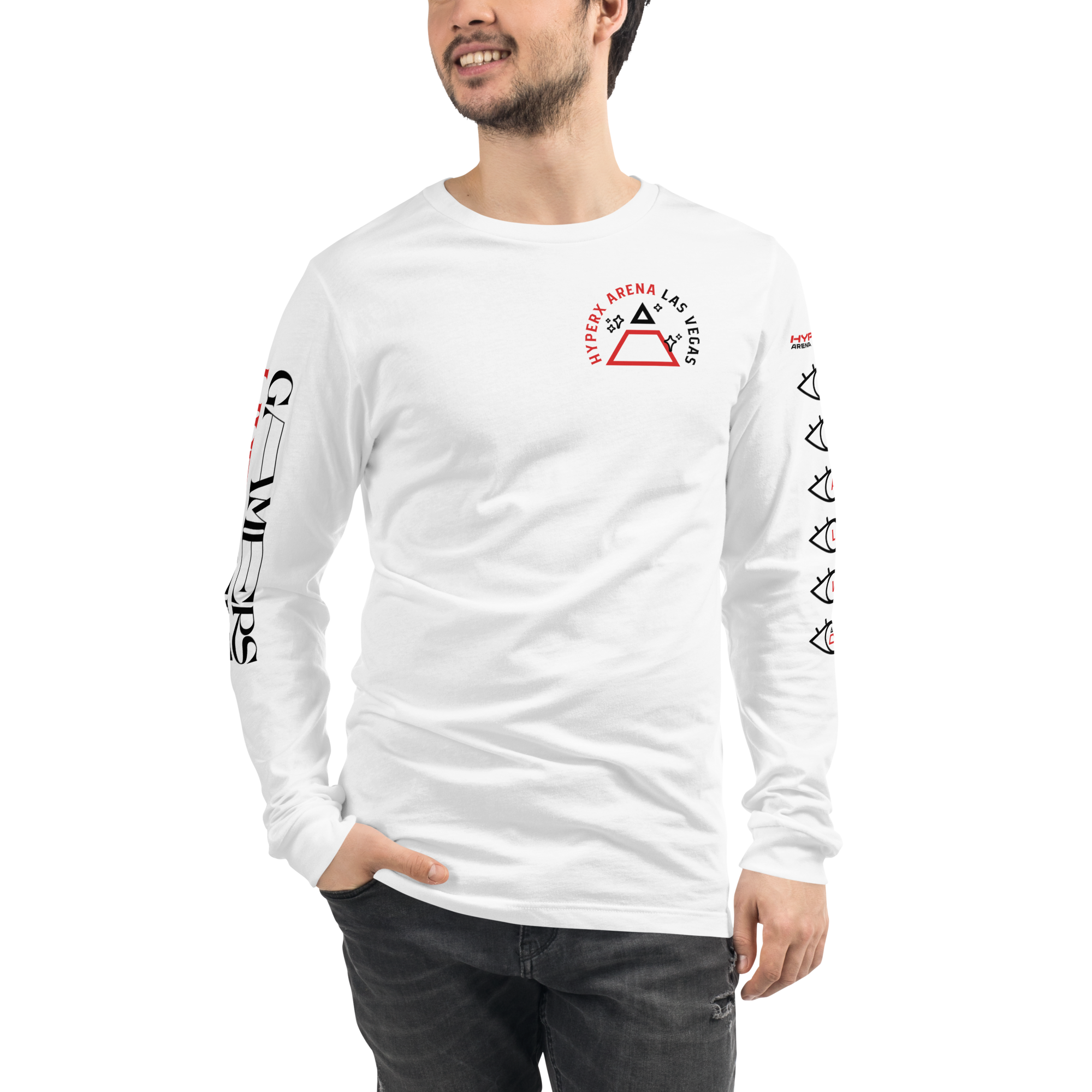 HXALV Skeleton Long Sleeve Tee - White - Allied Gaming