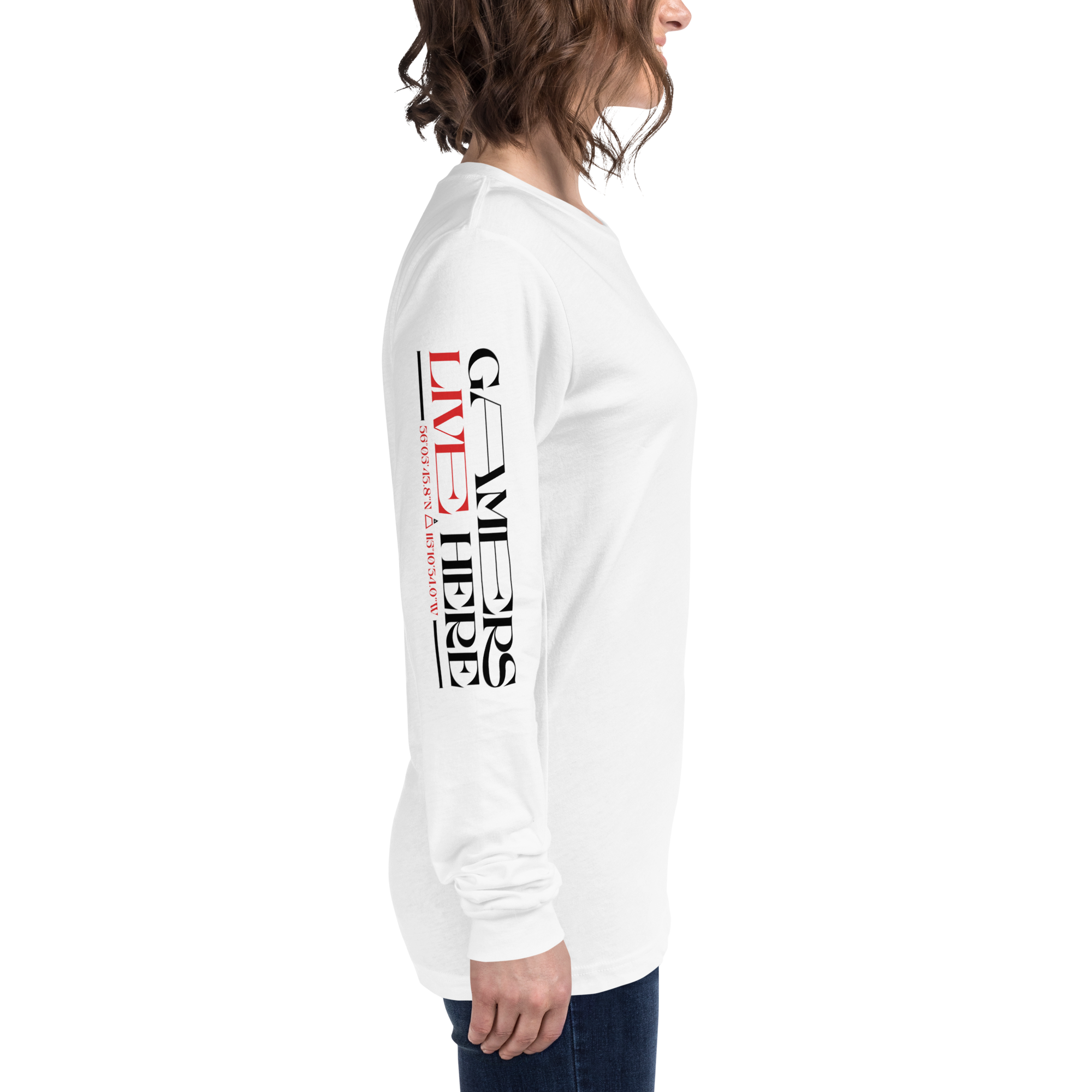 HXALV Skeleton Long Sleeve Tee - White - Allied Gaming
